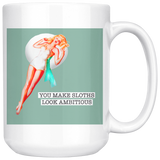 Look Ambitious White Mug