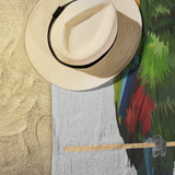 Larry Eclectus Beach towel