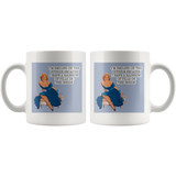 Smiling On The Outside White Mug