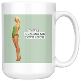 Bringing Me Down White Mug