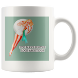 Look Ambitious White Mug