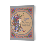 Peace To Happiness Folded Card