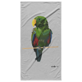 Larry Eclectus Beach towel