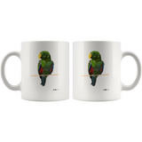 Larry Eclectus White Mug