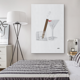 Cigar's and Martini's Rectangle Gallery Canvas