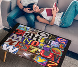 Las Vegas Oldtown Letters Rectangular Coffee Table