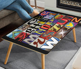 Las Vegas Oldtown Letters Rectangular Coffee Table