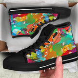 I Fly Across The Globe High Top Shoe