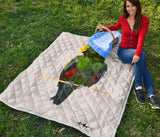 Larry Eclectus Premium quilt