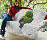 Larry Eclectus Premium quilt