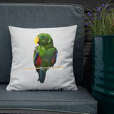 Larry The Eclectus Premium Pillow