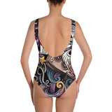 Dropped Two Mixed Tapes One-Piece Swimsuit