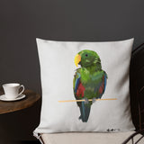 Larry The Eclectus Premium Pillow