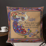 Love To Happiness Premium Pillow