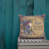 Peace To Happiness Premium Pillow