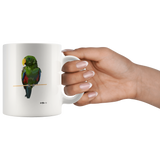 Larry Eclectus White Mug
