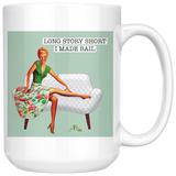 Long Story Short White Mug