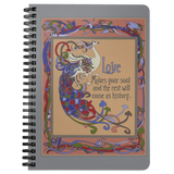 Love To Happiness Spiral Notebook