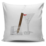 Cigar And Martini's Pillow Cover