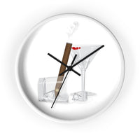 Cigar's And Martini's Wall Clock
