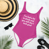 You Still Don't Look Good One-Piece Swimsuit