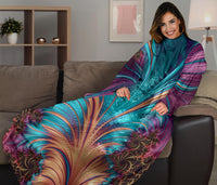 Feather State Of Adult Sleeve Blanket