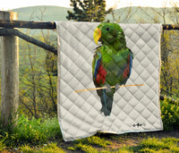 Larry Eclectus Premium quilt