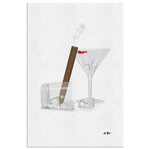 Cigar's and Martini's Rectangle Gallery Canvas