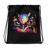 Frank The Owl Drawstring Bag