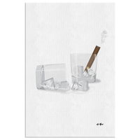 Cigar's and Diamond's Rectangle Gallery Canvas